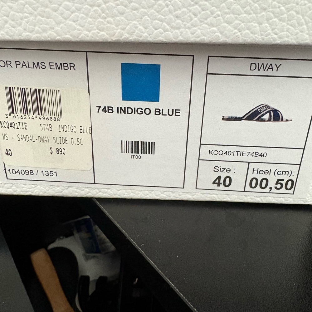 Dior Indigo Blue Sandals